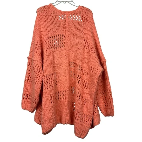 Free People Saturday Morning Oversized Knit Chunky Cardigan - Picture 3 of 6